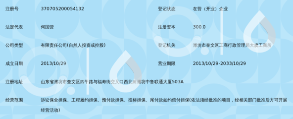 濰坊浩博非融資性擔保 專業(yè)從事非融資性擔保服務(wù)